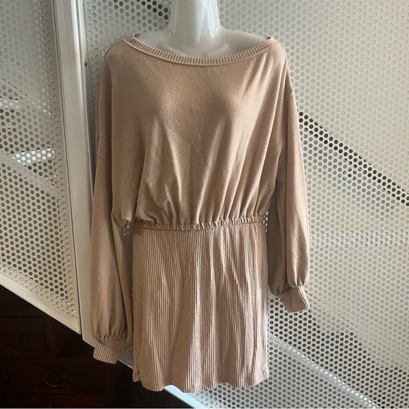 Free People Beach Last Call Mini Dress Size Small in Pale Peach - Picture 7 of 12